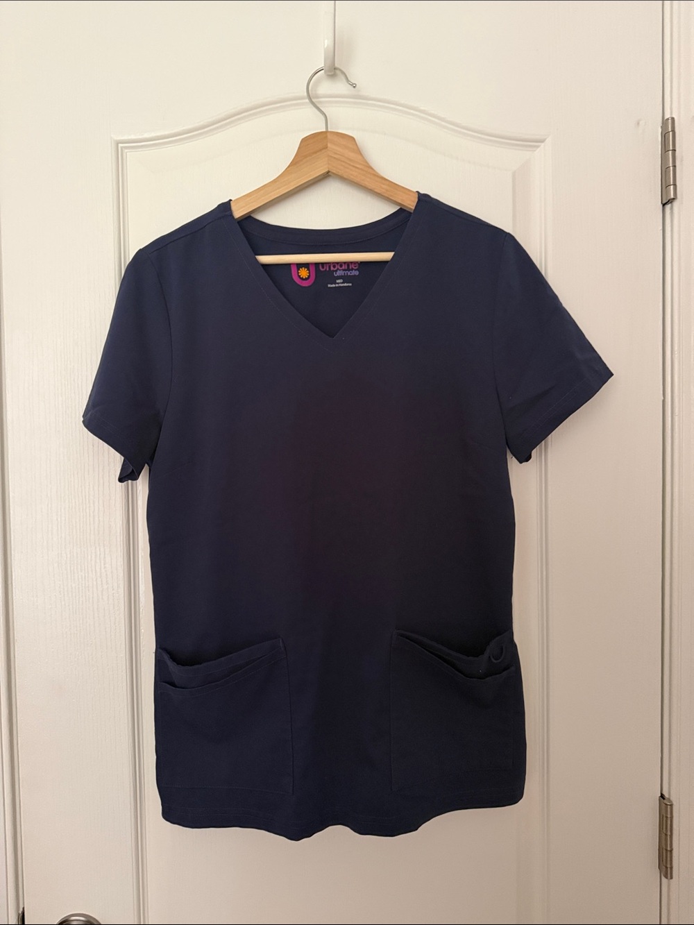 Urbane ultimate Navy V-Neck Scrub set with Dual Front Pockets